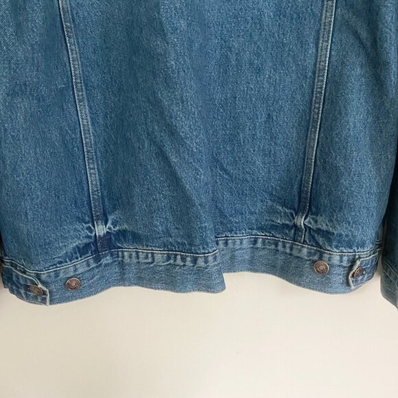 Free People We the Free Oversized Blue Jean Jacket - Picture 6 of 11